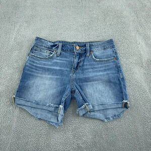 Joes Womens Denim Frayed Hem Shorts Size 25 4530